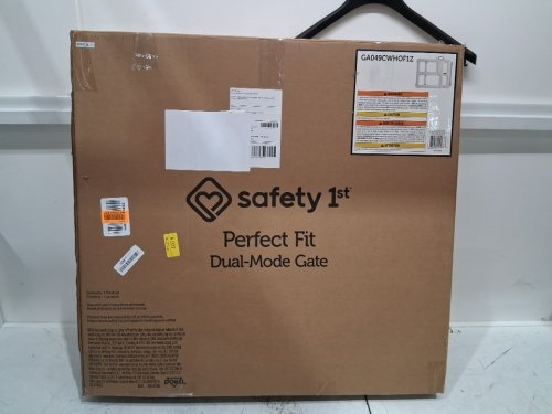 SAFETY 1ST PERFECT FIT DUAL-MODE GATE - FITS OPENINGS 28" - 42" - WHITE - (MODEL: GA049CWHOF1Z) image 2