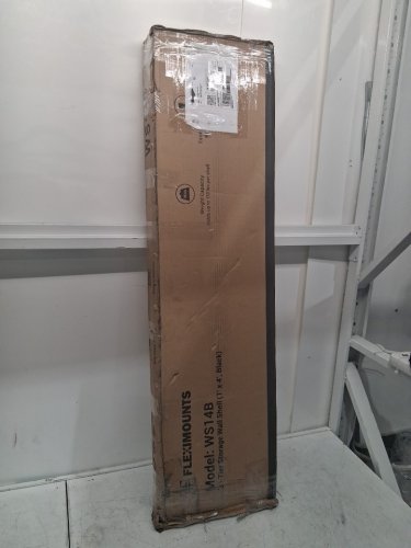 Fleximounts Heavy Duty Adjustable 3-Tier Steel Wall Shelving - 600LBS CAP - 48" x 12" x 35.7" - Black (Model: WS14B) image 2