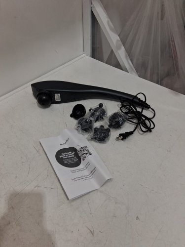Homedics Deep Tissue Percussion Massager with 3 Speeds - 5 Attachments -Muscle Recovery - Black (Model: 	HHP-341-4RM) image 3