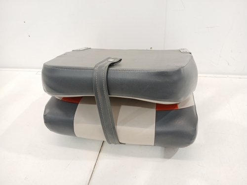 Tourney Special Boat Seat - 17.5" x 17" x 22" - Orange/Grey image 2