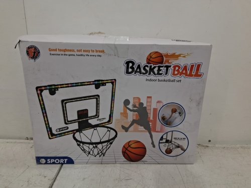 TOURNAMENT BASKETBALL COMPETITIONS Basketball Hoop Over The Door/Wall Mounted Set with DIGITAL SCORE KEEPER - 22" - MULTICOLOUR (MODEL: CX40C-1) image 2