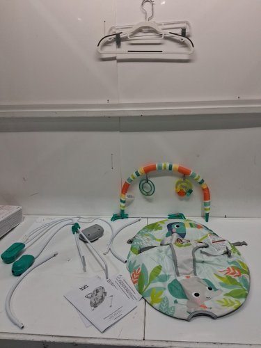 BRIGHT STARS VIBRATING BOUNCER WITH TOY BAR - RAINFOREST VIBES (MODEL:12227) image 3