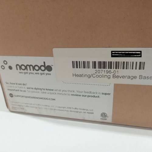 2-in-1 NOMODO Trio Coffee Mug HEATING & COOLING BEVERAGE BASE with wireless phone charger, 12oz mug, and lid - white (model: 207196-01) image 4