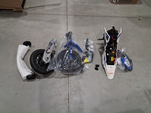 Garvee Ride - P Series:  Kids Electric Dirt Bike with 25W*2 Motor, Twist Grip Throttle, Spring Suspension - 66lbs CAP -  12V - blue (MODEL: pto_0z46) image 3