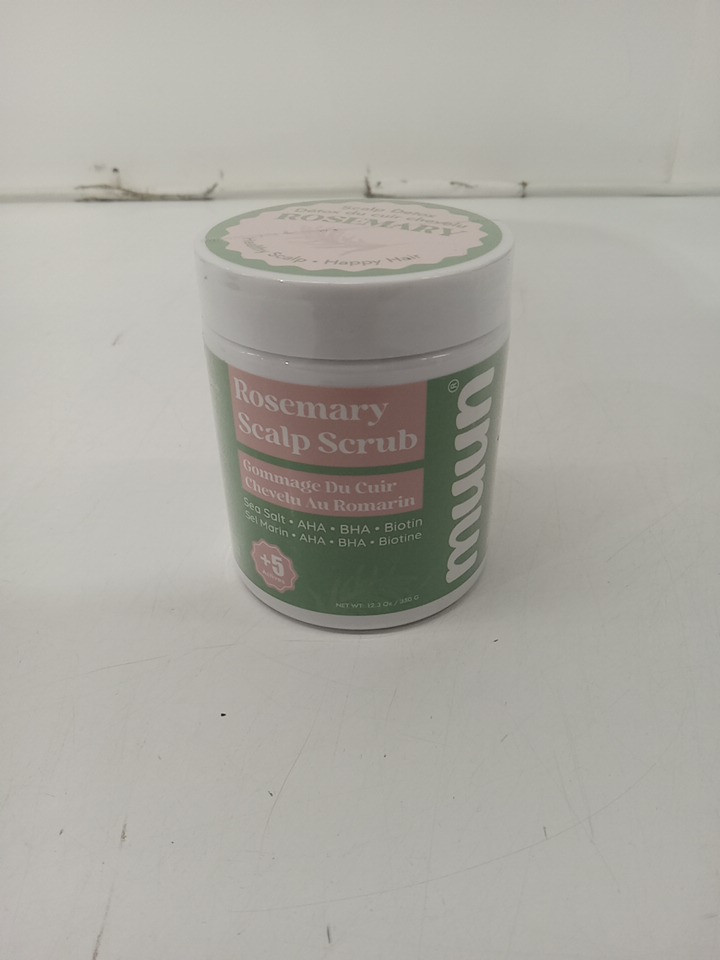 Muun 2-IN-1 Scalp Scrub & Shampoo Rosemary sea salt Sulfate & Silicon Free - 350G image 2