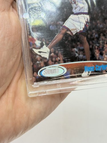 TOPPS 1999 STADIUM CLUB VINCE CARTER ROOKIE RAPTORS CARD #198 CARD image 7