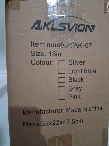 Aklsvion Hardside Carry-On Luggage suitcase with Detachable Spinner Wheels - 18" - baby blue (model: ak-07) image 6