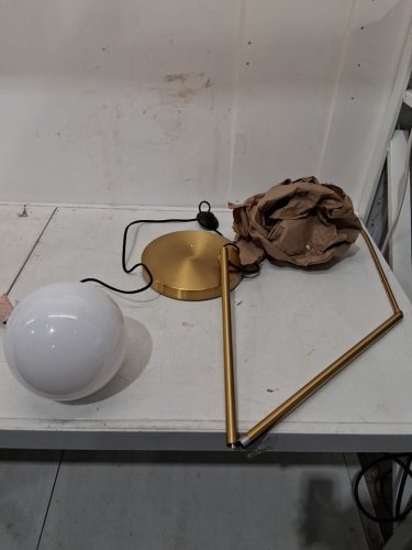 arc Globe Floor Lamp- 48" - brass image 3