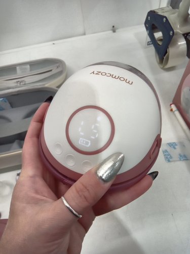 MOMCOZY MOBILE STYLE HANDS-FREE SLIM DOUBLE BREAST PUMP - COZY RED (MODEL: BP311) image 7