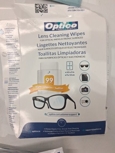 99PK OPTICO Professional cleaning wipes for optical & electronic surfaces - white (Model: 3631142) image 2