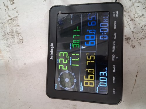 sainlogic sa68 12-in-1 weather station with rain gauge - white/black image 4
