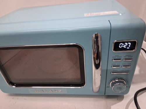 GALANZ RETRO-STYLE DIGITAL MICROWAVE OVEN - 0.7CU FT - bebop BLUE (MODEL: GLCMKZ07BER07) image 7
