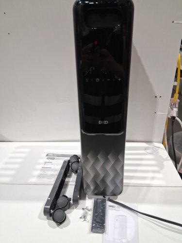DREO electric Oil-filled radiator Heater with remote control - 1500w - dark Grey (Model: DR-HSH010) image 3