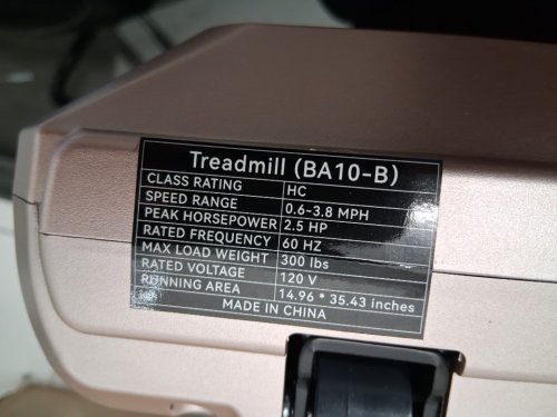 DeerRun Walking Pad Under Desk Treadmill with Incline - 2.5HP - 3.8mph - rose gold/black (Model: BA10-B) image 6