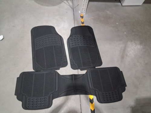 3PC FH GROUP HEAVY DUTY TRIMMABLE ALL-WEATHER CAR FLOOR MATS - Universal Fit - BLACK (MODEL: F11306-BLACK) image 4