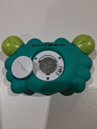 BBLUV KRAB 3-IN-1 THERMOMETER AND BATH TOY - 0M+ - GREEN - (MODEL: B0146-C-01) image 4