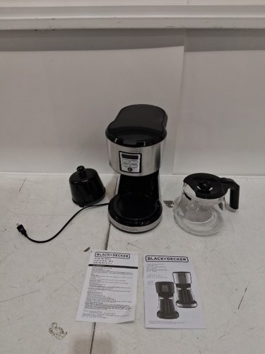 Black+Decker programmable coffee maker - 12 Cup - Stainless steel/silver/black (Model: cm1231sc-1) image 3