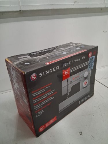 SINGER HEAVY DUTY SEWING MACHINE WITH 11 BUILT-IN STICHES - GREY (MODEL: HD4411) image 2