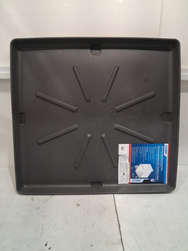 Camco Washing Machine Drain Pan with PVC Fitting - 29" x 33" - Graphite (MODEL: 20750) image 4