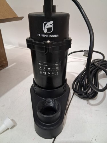Fluentpower Submersible Sump Pump with Piggy-Back Vertical Float Switch - 3500GPH - Black (Model: FSP9003DW-1) image 5