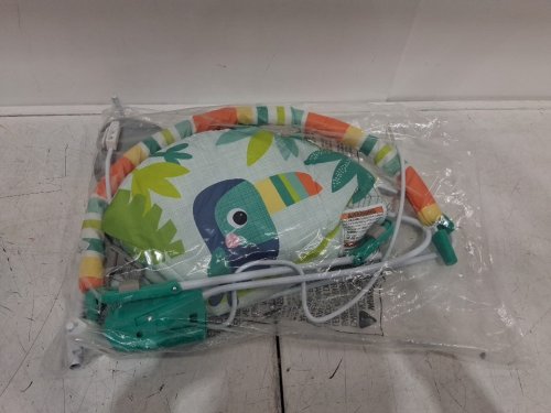 BABY BRIGHT STARTS NO SLIP BOUNCER SOOTHING VIBRATIONS INFANT SEAT - RAINFOREST VIBES - MULTICOLOUR - (MODEL: 12227-ES) image 3