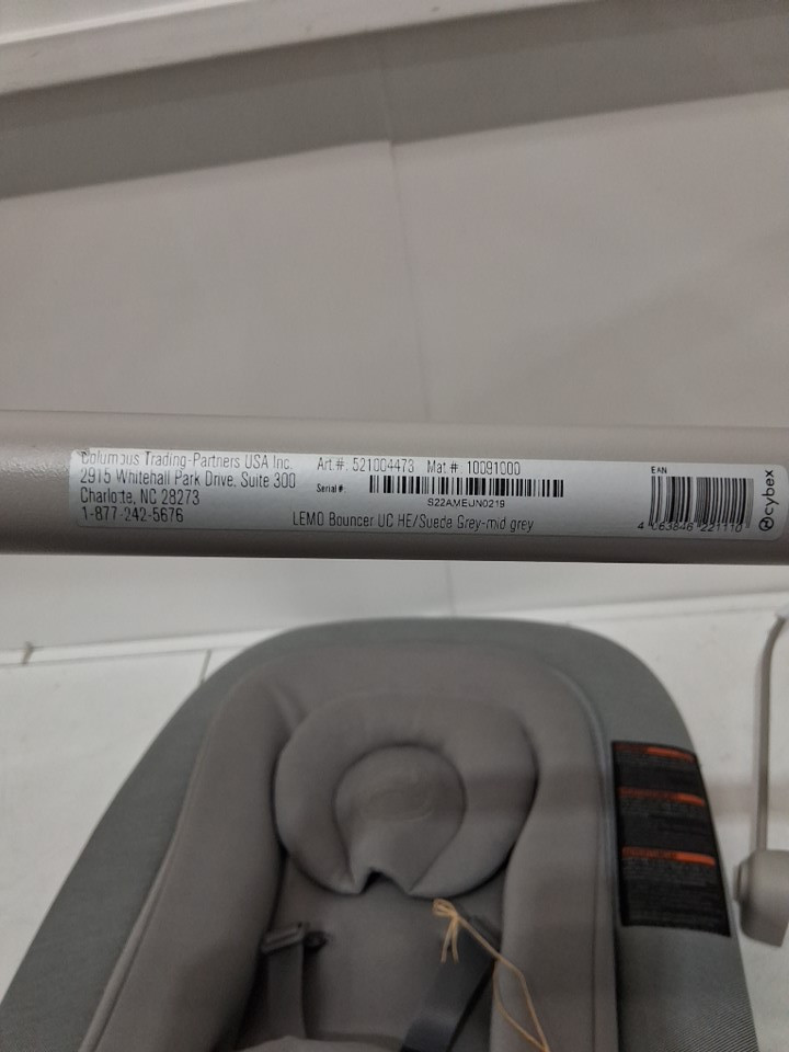Cybex Lemo Baby bouncer - 24" x 17" x 18" - grey (model: 521004473) image 4