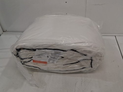 hyvif Luxury Down Fiber Comforter all seasons duvet insert - King (106" x 90"), High Fill, Lightweight & Fluffy - Ivory White image 3