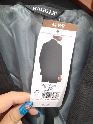 MEN'S J.M. HAGGER PREMIUM CLASSIC SUIT JACKET - 44 r/r - black (STYLE: 1772503) image 3