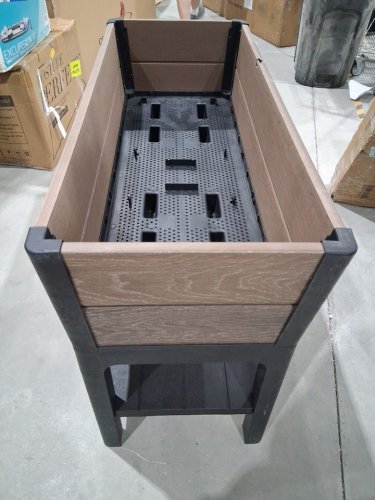 Keter Signature Rolling Raised Garden Bed with Self Watering - 96L - dark brown/black - (model: 1006842) image 5