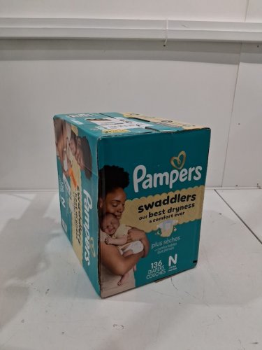 136PK PAMPERS SWADDLERS SKIN SAFE DISPOSABLE DIAPERS - NEWBORN image 2