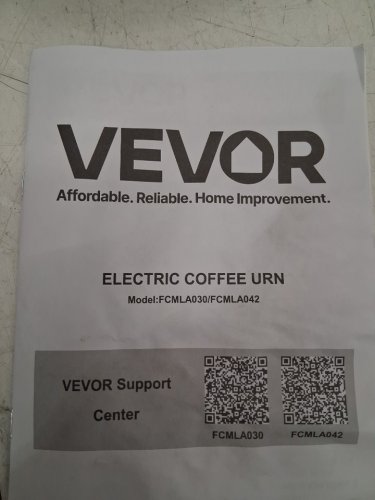 VEVOR Commercial Coffee Urn Dispenser/electric boiler for Fast Brew - 40 cups - stainless steel/black (model: fcmla042) image 4