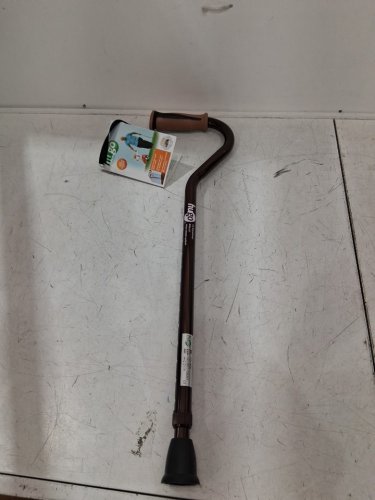 HUGO MOBILITY ADJUSTABLE ALUMINUM OFFSET Ultra Stable tip walking Cane - 28" - cocoa (model:  731-450) image 2