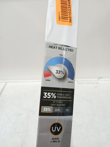 GILA ECONOMY WINDOW TINT, 35% VISIBLE LIGHT TRANSMISSION, 35% REJECTED HEAT - 24" x 6.5FT - DARK SMOKE (MODEL: NRS46) image 4
