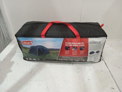 COLEMAN 8-PERSON MODIFIED DOME FULL FLY CAMPING TENT - 9FT X 12FT X 6FT - BLUE (MODEL: 1985281) image 2
