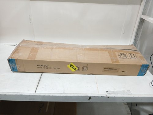 HAAGEEP no box spring needed high platform metal bed frame - 18" high - queen - black (model: hya-18q) image 2