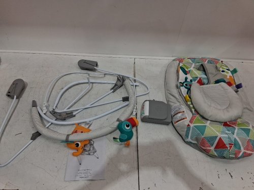 BRIGHT STARTS BABY BOUNCER WITH SOOTHING VIBRATION AND MUSIC - TOUCAN TANGO (MODEL: 10589) image 3