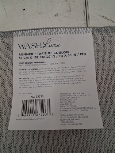 2PC WASHLUXE MACHINE WASHABLE AREA RUG & RUNNER SET - 5FT X 7FT & 2.3FT X 5FT - multicolor  (MODEL: 2046294) image 4