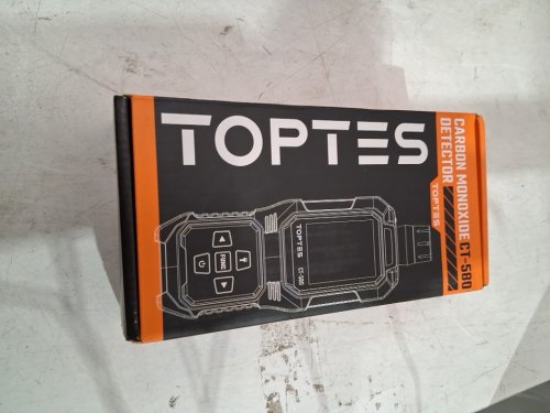 TOPTES  Rechargeable Carbon Monoxide Detector with Vibration, Visual & Audible Alarms -  0-1000PPM -  orange (model: CT-580) image 2