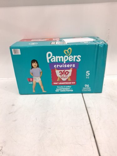 96PK PAMPERS PULL ON CRUISERS 360° 100% leakproof DISPOSABLE BABY DIAPERS - SIZE 5 (27LBS+) image 3