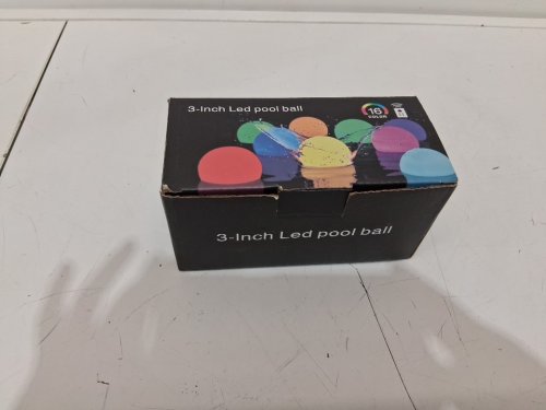 2pk Floating Rechargeable LED Orb- 3" - 16 colours - white image 2