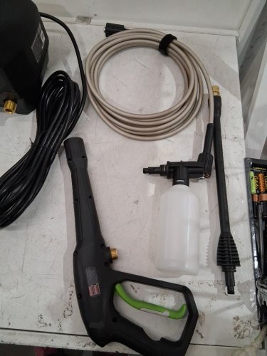 GREENWORKS COLD WATER ELECTRIC PRESSURE WASHER - 1700 PSI - 1.2GPM - 13 AMP - GREEN (MODEL: GPW1704) image 5