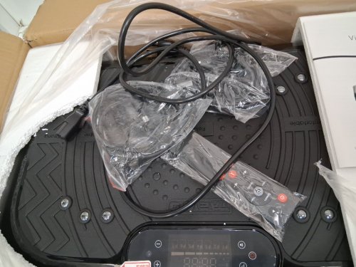 Taevno bluetooth Vibration Plate Exercise Machine with Built-in Bluetooth Speaker and Remote Control - 450lb Capacity - Black image 3
