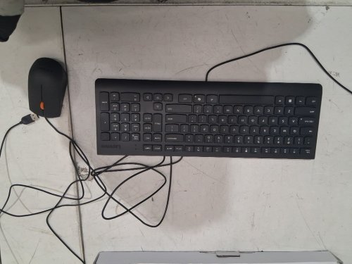 2PC lenovo wired usb keyboard and mouse combo - black - (model: lenovo 300) image 3