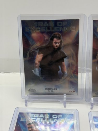 4 ASSTD WWE ERAS OF EXCELLENCE - STONE COLD, UNDERTAKER, RANDY ORTON, CM PUNK CARDS image 2