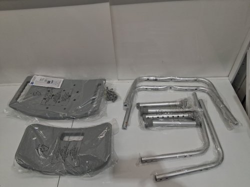 MEDLINE GUARDIAN DELUXE ALUMINUM BATH CHAIR - 400LB CAP - GREY (MODEL: G2-101KRX1) image 4