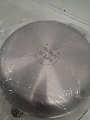 DELARLO Tri-Ply Pan with Lid 12"- stainless steel image 4