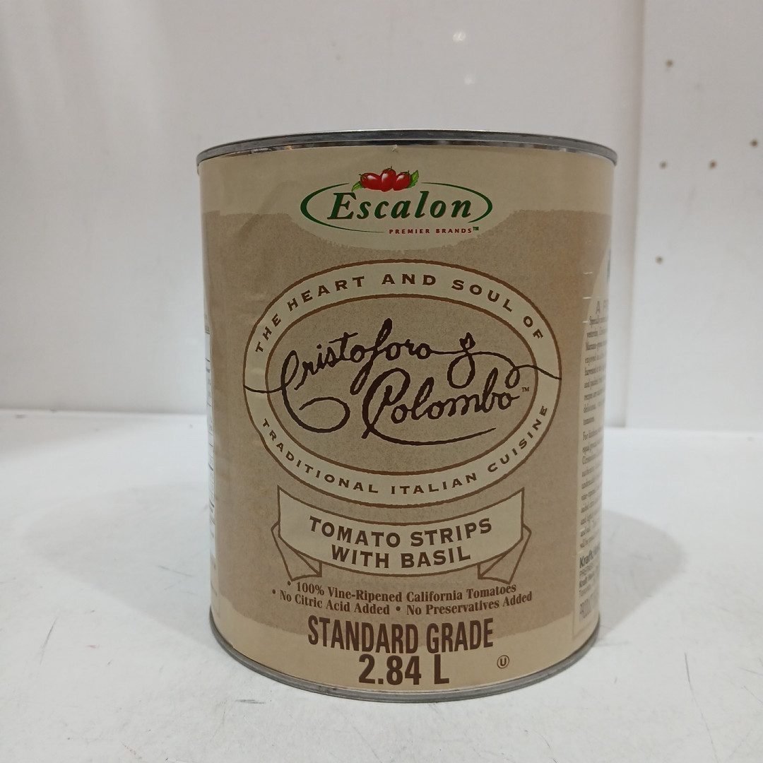 Escalon Cristoforo Colombo Tomato Strips with Basil, Traditional Italian Cuisine - 2.84L image 2