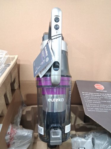 Eureka Cordless Rechargeable 3-IN-1 Stick Vacuum Cleaner WITH CLEANING STATION & ANTI-TANGLE NOZZLE FOR ALL FLOORS - GREY/PURPLE (MODEL: NEC490SE) image 7