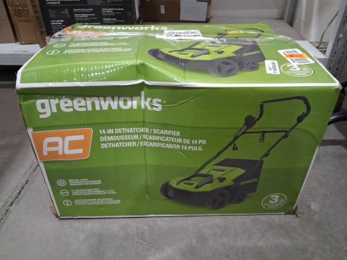 GREENWORKS 13 AMP 14" CORDED DETHATCHER (MODEL: DHA103) image 2