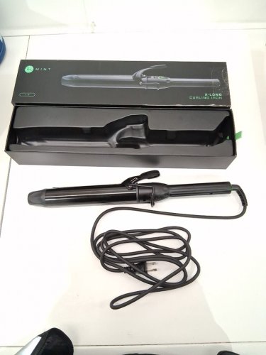 mint hair extra long professional curling iron - 1.5" - black/green ( model: mvk23-150) image 2